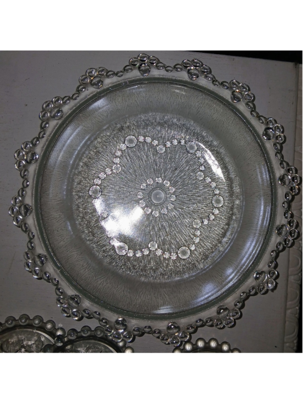 One Set of Two
Vintage A. Masserini Barocco Italian Large Serving Glass Bowls